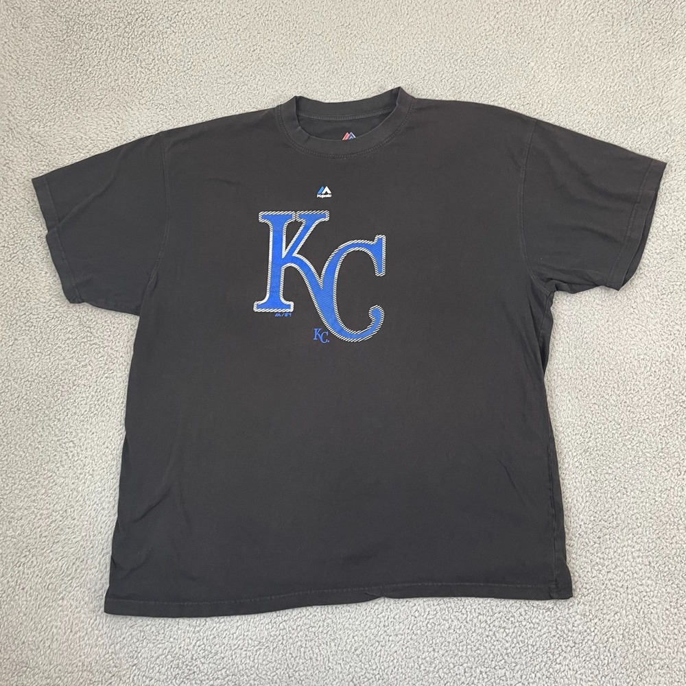 Kansas City Royals Superior Play T-Shirt 3XL Black Majestic MLB Short Sleeve